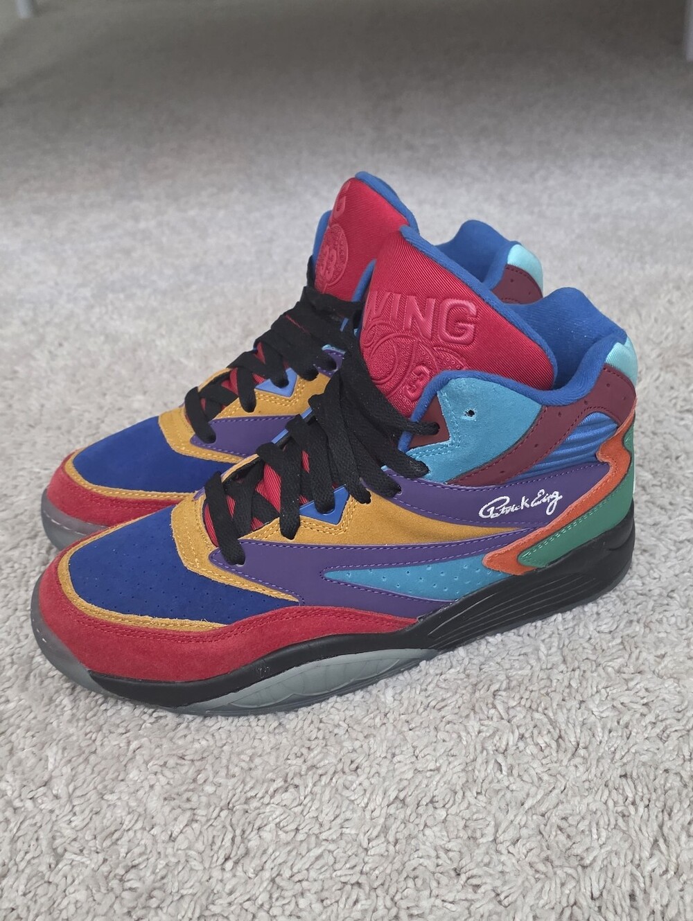 Ewing Athletics Image Remix Men's Basketball Shoes Size 8 1BM00660-999